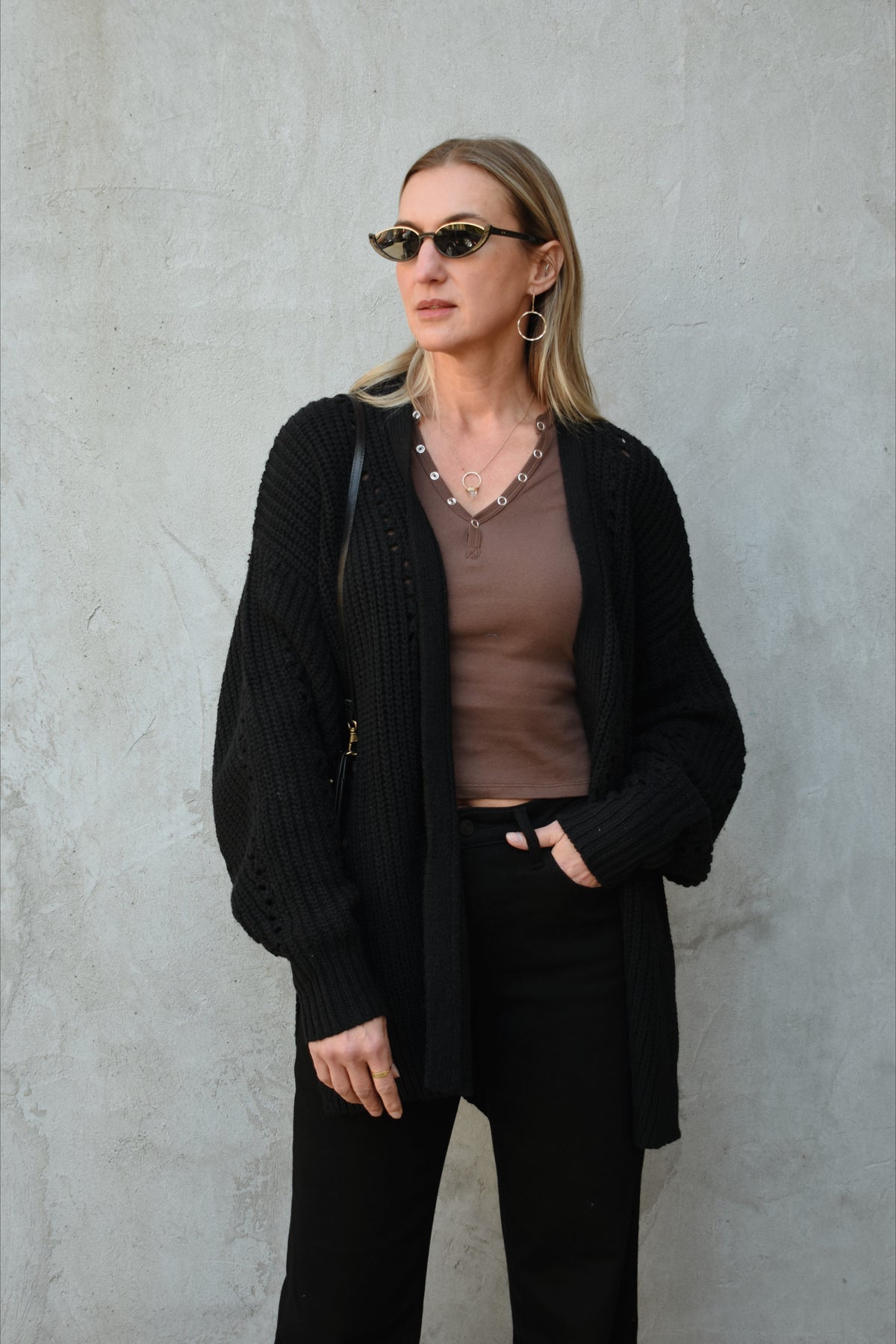 open front cardigan