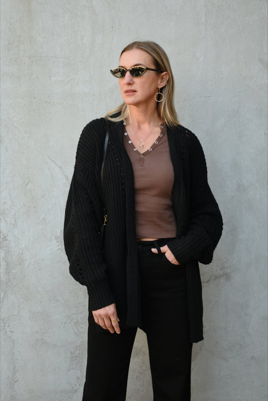 open front cardigan