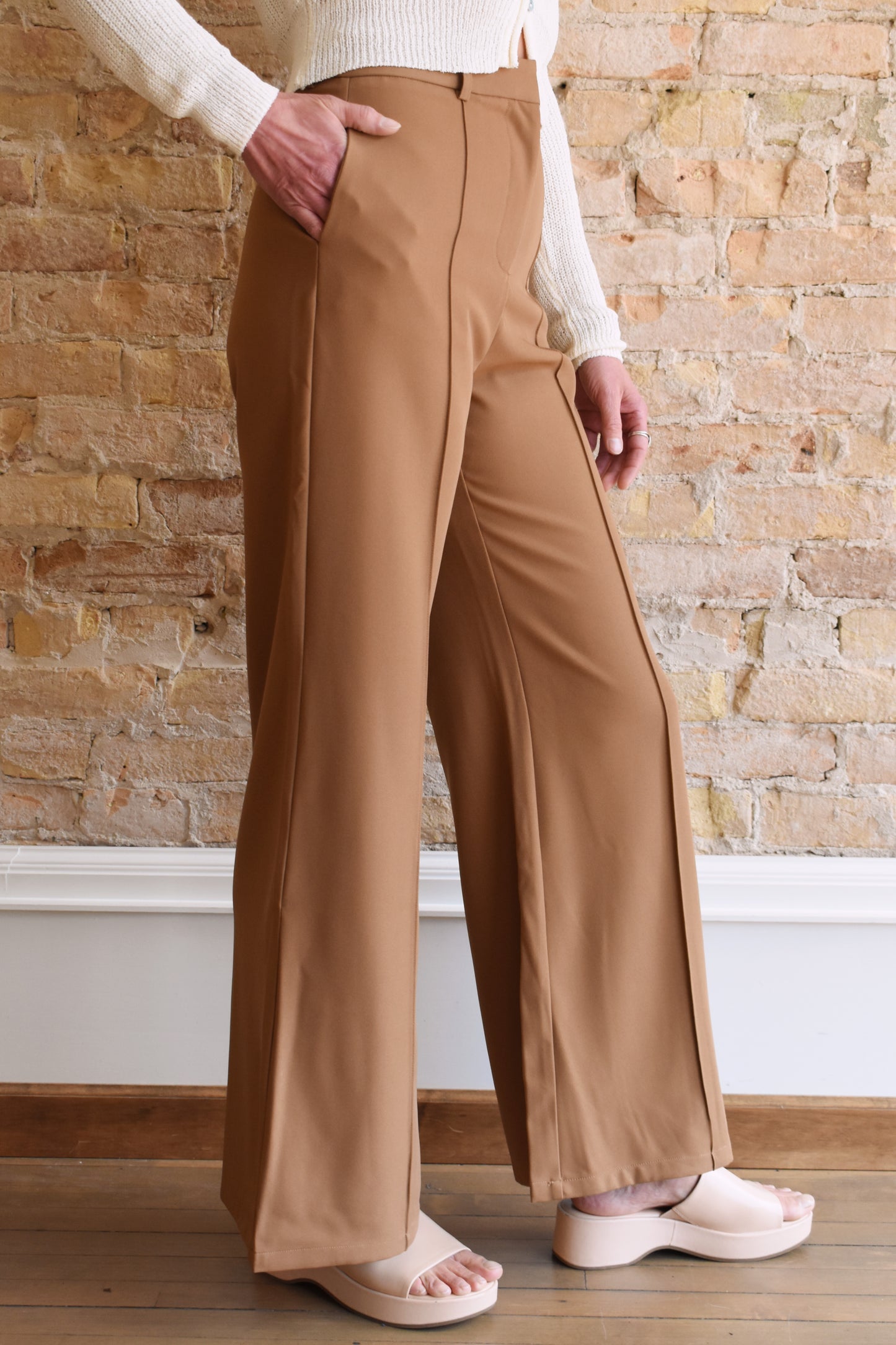 pintuck trousers