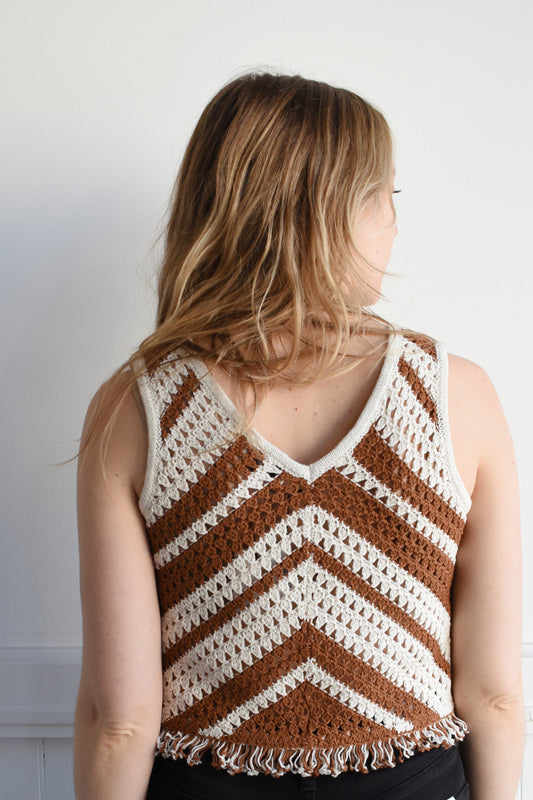 chevron sweater tank