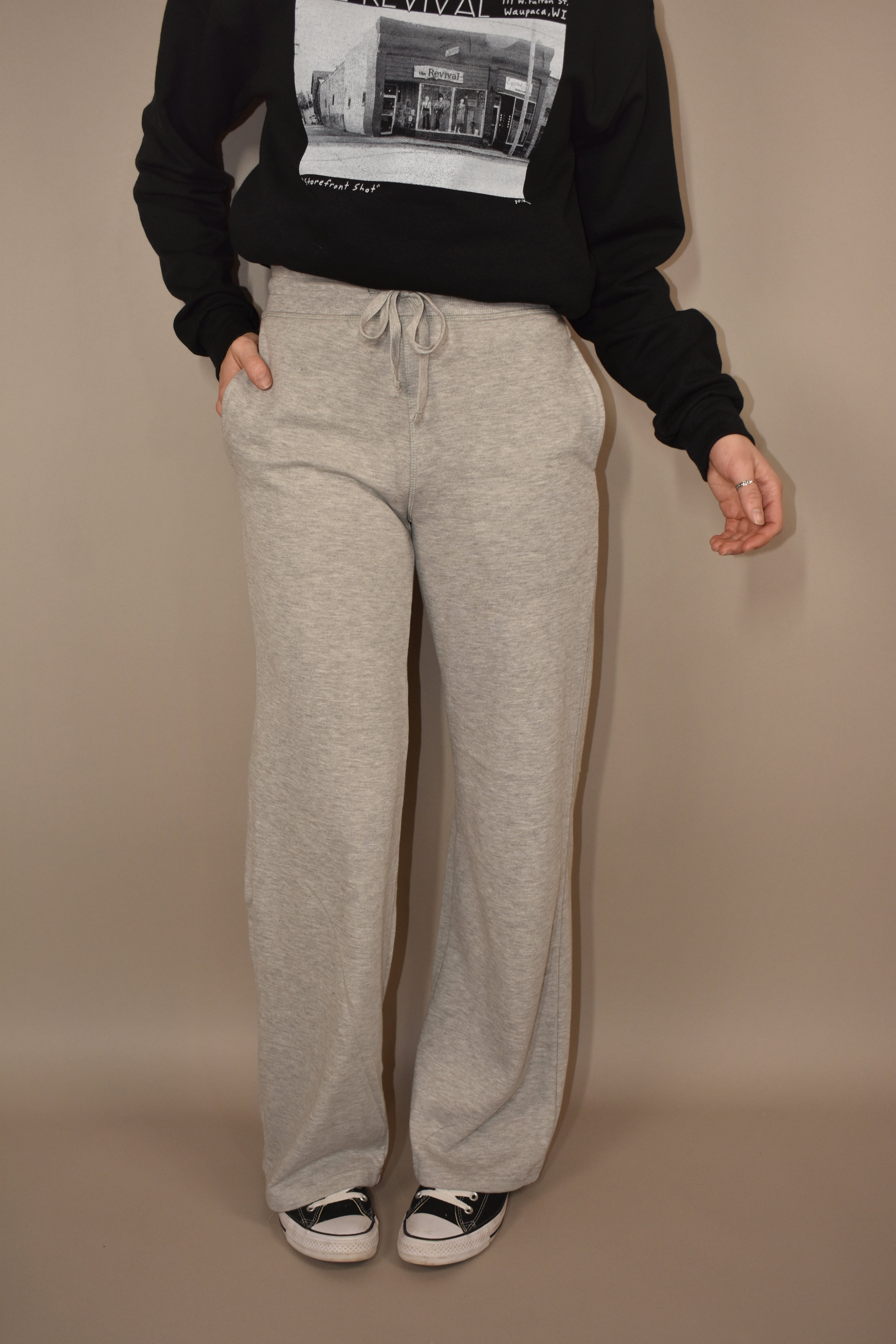 Wide band clearance sweatpants