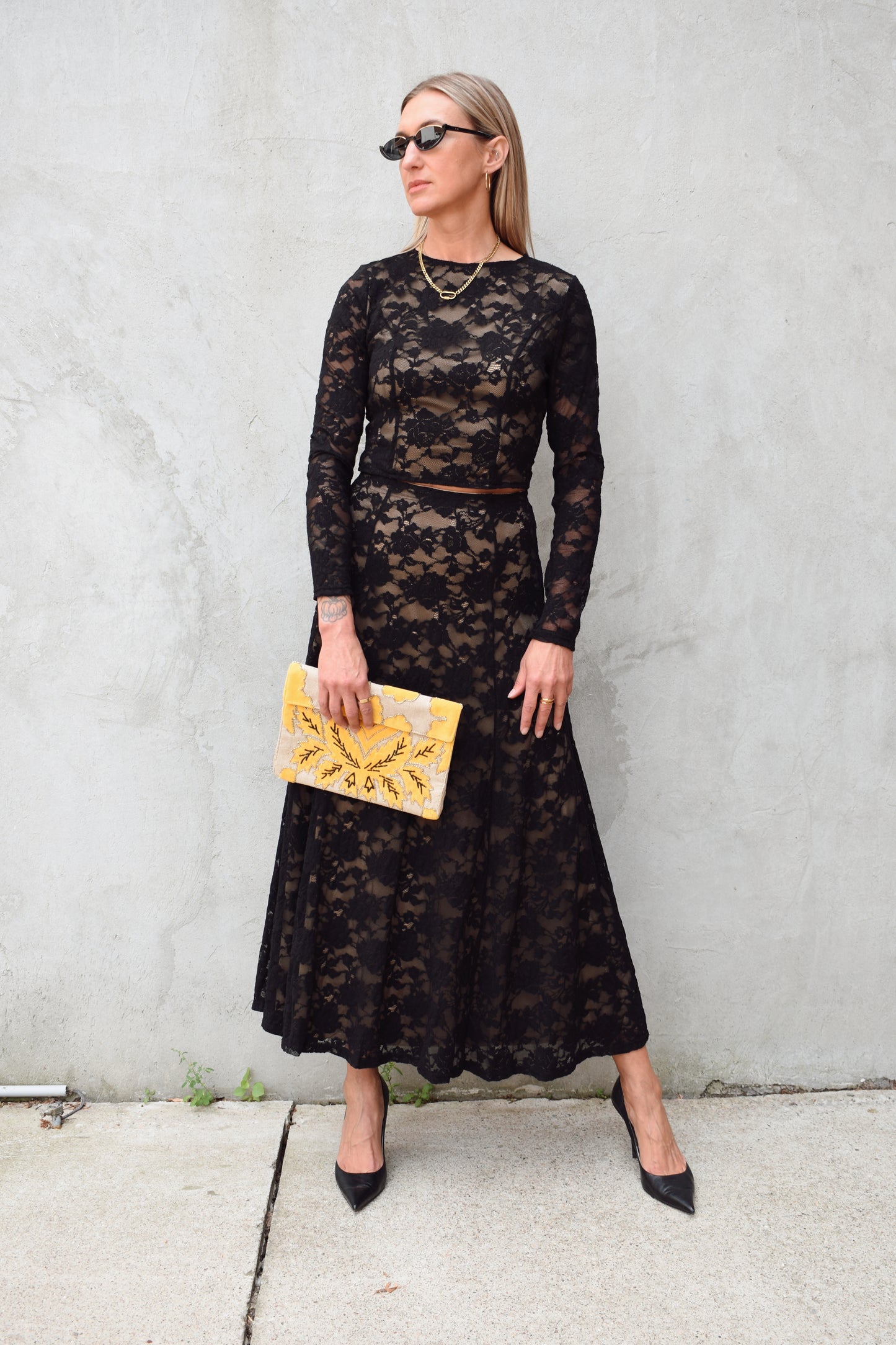 lace crop top