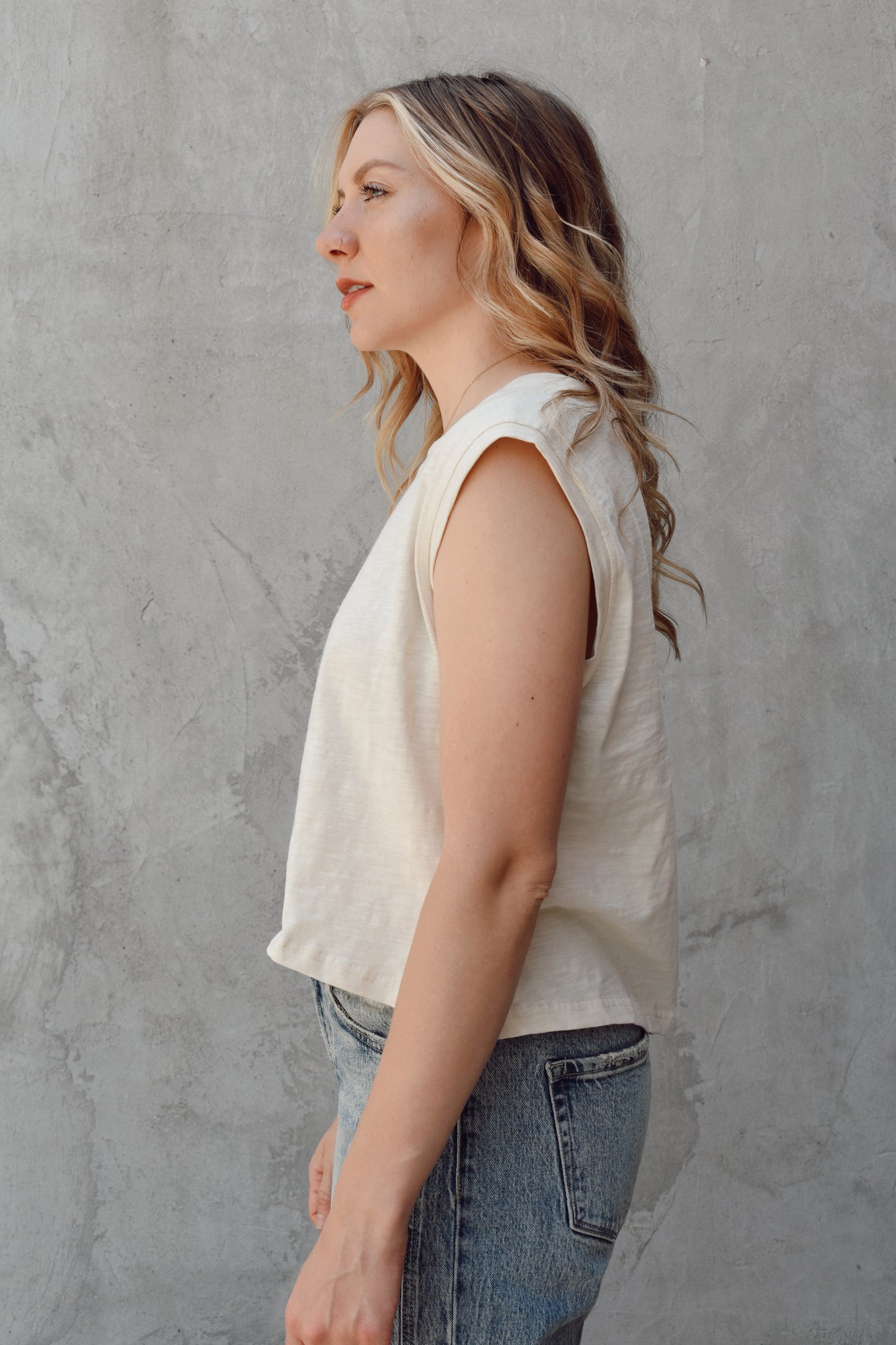 slub muscle tee