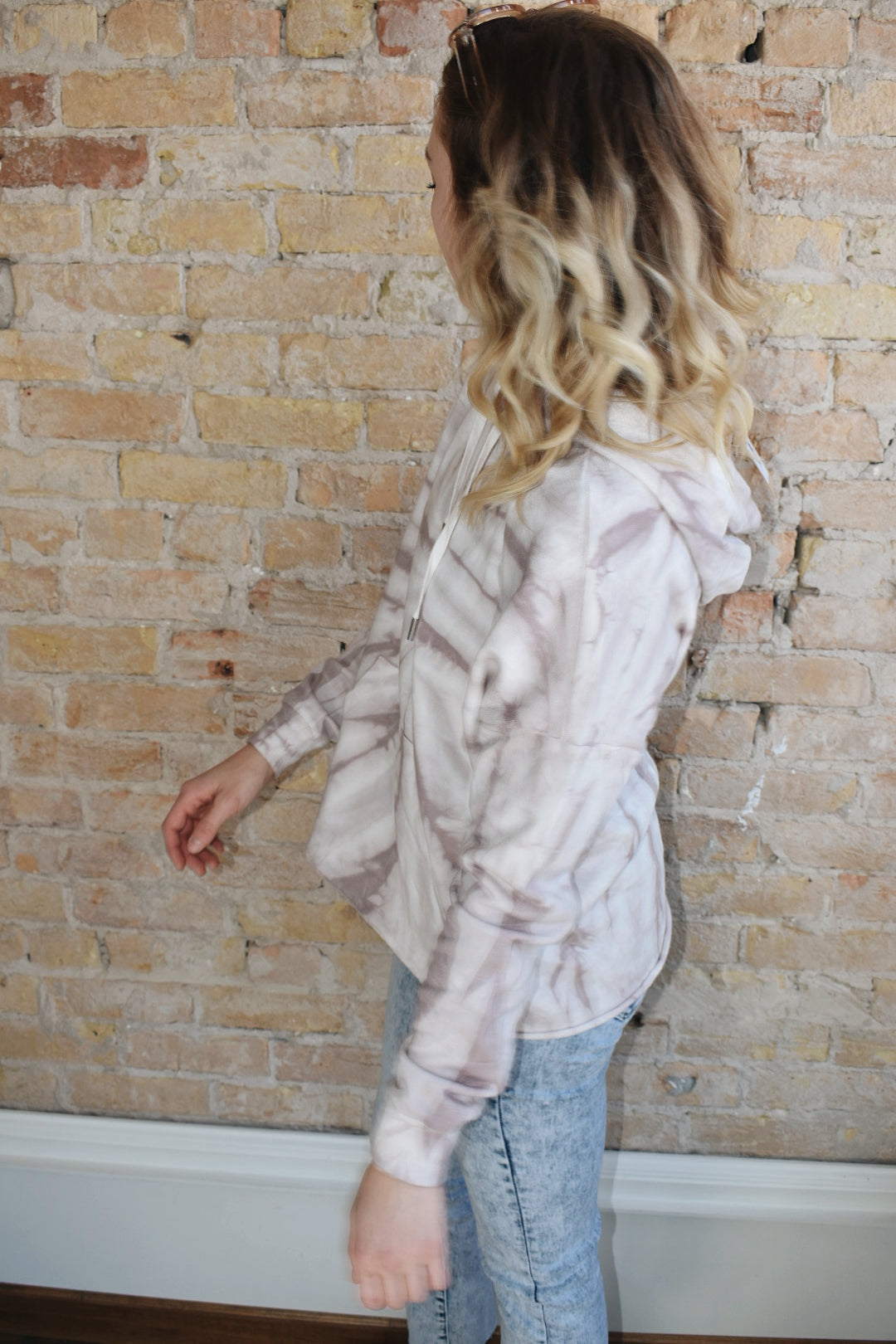 tie dye lightweight hoodie plus size mono b casual the revival boutique
