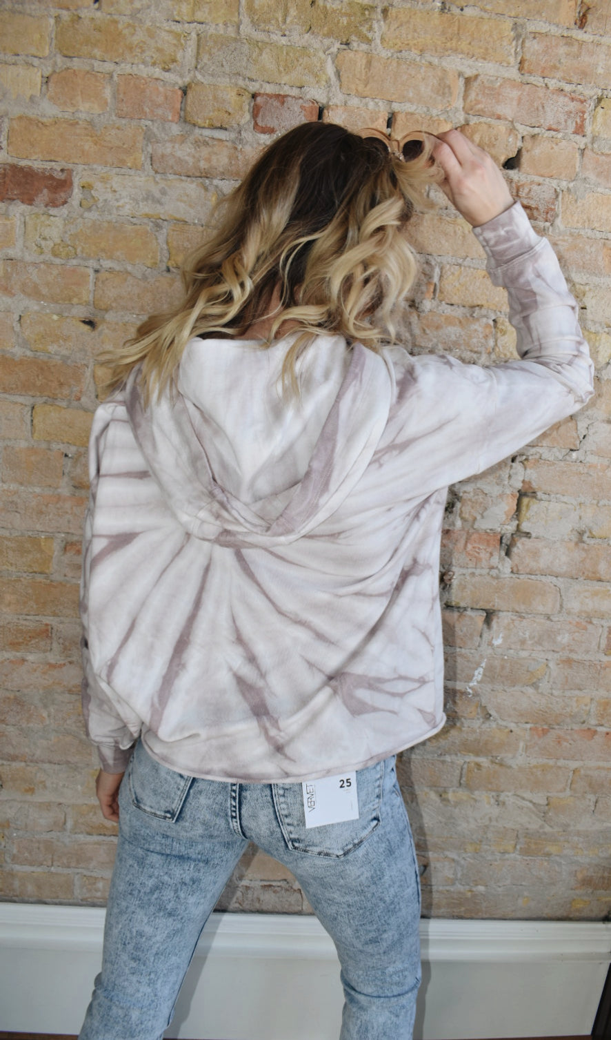 tie dye lightweight hoodie plus size mono b casual the revival boutique