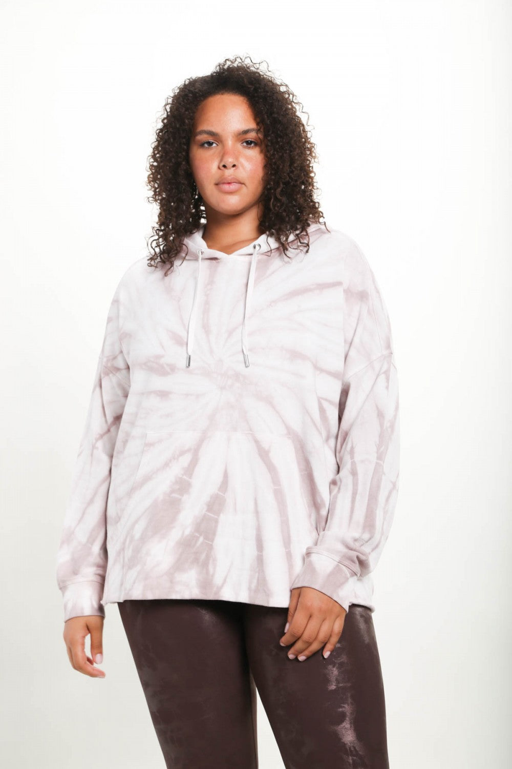 tie dye lightweight hoodie plus size mono b casual the revival boutique