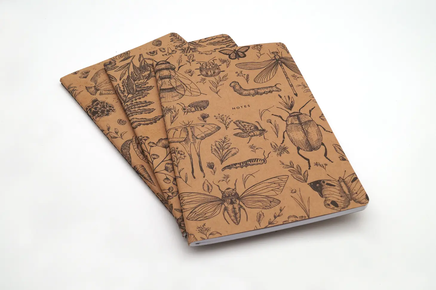 science kraft 3 pack flora and fauna journal denik the revival boutique