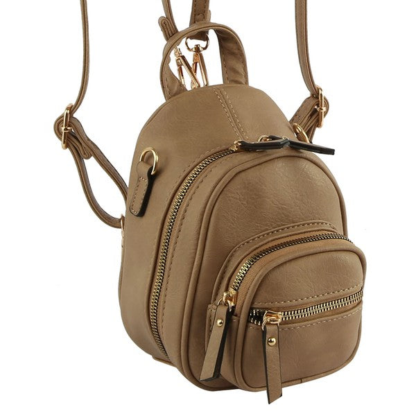 convertible mini backpack to crossbody bag accessory trends  online shop