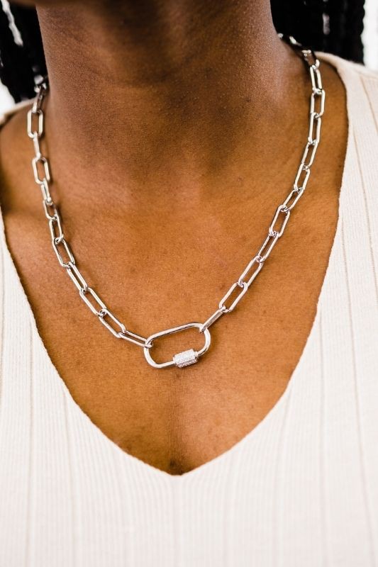 clasp chain necklace modern & chic the revival boutique accessories